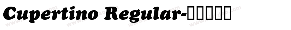 Cupertino Regular字体转换